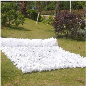 Filet de protection solaire de jardin 3x6 m&egrave;tres, blanc, filet de camouflage filet de protection solaire, b&acirc;che de tente isolante
