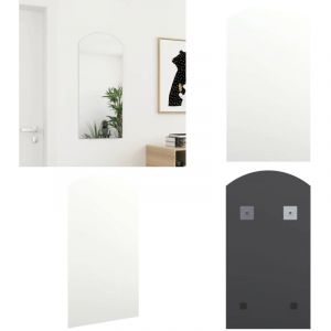 Vidaxl - Miroir 90x45 cm Verre - Miroir Mural - Miroir Moderne - Miroir Salle De Bain - D&eacute;coration Murale - Miroir Grand Format - Home & Living