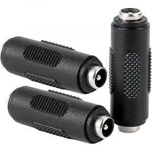 3 Pcs DC Connecteur d'alimentation Femelle &agrave; Femelle de 5.5x2.1mm, Adaptateur de coupleur Femelle &agrave; Femelle pour CCTV