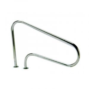 No Brand - Rampe Piscine inox Main Courante Rail Barre d'Appui de Piscines Tube avec Housse Poignée 125x80 cm