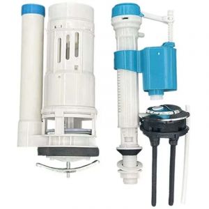Robinet Flotteur WC Universelle Mecanisme Chasse d'eau WC - Double Chasse - Installation Facile pour R&eacute;servoirs WC