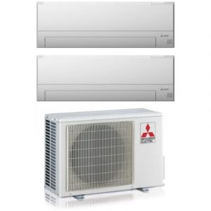 Mitsubishi Electric - Dual Split r&egrave;versible Air Conditioner Series msz-bt 7+9 avec MXZ-2F42VF R-32 Wi-Fi Integrated 7000+9000