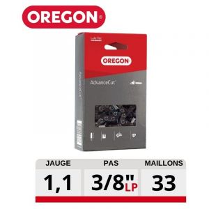 Chaine tronçonneuse Oregon 33 dents .043 3/8'LP AdvanceCut 90PX033E