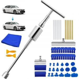 Jalleria - 34 Pi&egrave;ces Kit Debosselage sans Peinture, Outil D&eacute;bosselage sans Peinture Kit D&eacute;bosselage Carrosserie, Kit D&eacute;bosselage Ventouse, pour