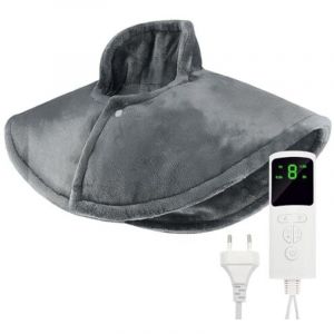 Coussin Chauffant Cervicales, Chauffe cou Cervicales &Eacute;paules R&eacute;glage de la Temp&eacute;rature &agrave; 9 Niveaux et R&eacute;glage de la Dur&eacute;e &agrave; 4 Niveaux, Cape