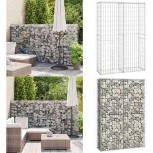 Vidaxl - Panier de gabion avec couvercle Fil galvanis&eacute; 150x100x30 cm - Panier De Gabion - Cl&ocirc;ture M&eacute;tallique - Mur De Sout&egrave;nement - D&eacute;coration