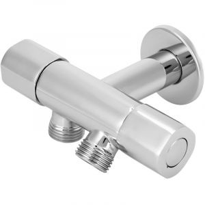 Filetage G1/2in laiton 1 entr&eacute;e 2 sortie vanne d'angle vanne de d&eacute;rivation &agrave; trois voies robinet &agrave; Double poign&eacute;e &agrave; Double commande