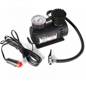 Trywise Gonfleur,Voiture Mini pompe de gonflage &eacute;lectrique Portable pneu gonfleur d'air 300PSI Auto compresseur pompe pour voiture moto basket-ball