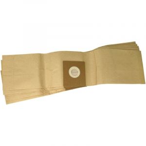 Vhbw - 5x Sacs compatible avec Floorpul Piccolo aspirateur - papier filtre, 63cm x 15cm marron