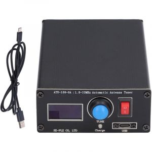 Mini Tuner D'antenne Automatique, ATU‑100 Mini Tuner D'antenne Affichage 0,96 Pouces Tuner Radio de Charge USB 1,8‑55 MHz ATU‑100