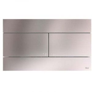 OLI - Plaque de commande 3/6L Casino m&eacute;canique double d&eacute;bit - chrom&eacute;e mate - Regiplast