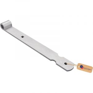 Penture bout droit galvanoplastie 300 mm &ndash; charni&egrave;re de portail acier &eacute;lectro-plaqu&eacute; gond sur platine fixation porte/portail &ndash; GeZu Impex