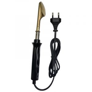 Fer à Souder éLectrique avec PoignéE en Plastique Pointe Plate pour RéParation de Pare-Chocs de Voiture Outils de Soudage à la Main Prise EuropéEnne