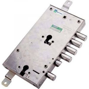 Mottura Serrure Porte Blind&eacute;e &Agrave; Double Cylindre &Agrave; Triple Verrouillage -85.595/28dx