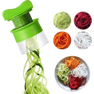 Coupe L&eacute;gumes, Coupe l&eacute;gume Spiralizer, Spaghetti L&eacute;gume, Spirale de L&eacute;gumes Trancheuse pour Courgette Nouilles, Carotte Spaghettis, Concombre