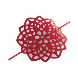 Embrasse de Rideau Broche "Rosae" 17cm Rouge