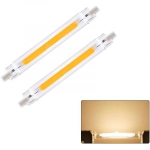 R7S 118mm LED Dimmable, R7S LED 118mm 10W Blanc Chaud, Ampoules 10W R7S LED 118mm Dimmable, 10W R7S LED Remplacement pour Ampoules Halog&egrave;nes 100W,