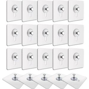 Crochets,Crochets pour tableaux muraux (20 PCS) pour accrocher des tableaux, des cadres photo, des miroirs et bien plus encore.