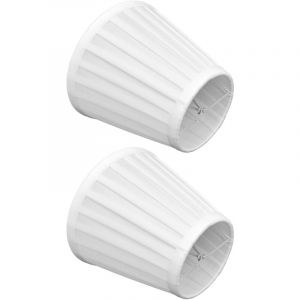 2 Pi&egrave;ces Clip sur Abat-jour, Double Petit Abat-jour Clip sur Ampoule Mat&eacute;riau Confortable Abat-jour en Tissu de Baril pour Applique Murale Lustre de