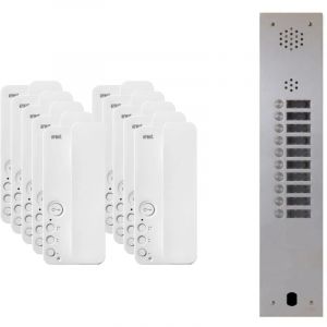 Kit interphone 1 rang&eacute;e avec 10 combin&eacute;s Urmet Collectif
