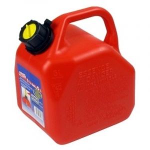 Jerrican plastique avec bec verseur 5L &ndash; Poly&eacute;thyl&egrave;ne PRO &ndash; Norme UN 3H1/Y/140/YY pour mati&egrave;res dangereuses &ndash; R&eacute;sistant aux produits chimiques - PRO