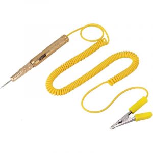 Circuit Testeur Pen, Testeur Relais Auto Voiture V&eacute;hicule Testeur de Circuit Testeur DC 6V 12V 24V Ampoule Tension Stylo Testeur Jaune