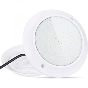 LED Projecteur de Piscine Par56, &eacute;clairage De Piscine Rempli De r&eacute;sine 18W 6000K, &eacute;clairage LED Sous-Marin Ultra-Plat IP68 PC, Lampe De Piscine AC/DC