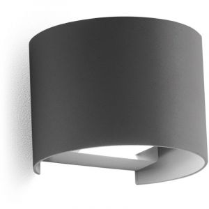 Applique murale gea led anthracite henk r ges876n led 4000k ip65 faisceau orientable double &eacute;mission applique ext&eacute;rieure moderne