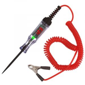 [JAMAIS UTILIS&Eacute;] 3V 6V 12V 24V 48V 90V Testeur Electrique Stylo Testeur de Tension avec &eacute;cran LCD, fil &agrave; ressort, pince crocodile, Test de