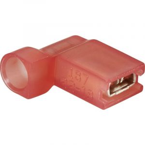 Cosse clip 4.8 mm x 0.5 mm Vogt Verbindungstechnik 392305S 90 ° entièrement isolé rouge 1 pc(s) D28864