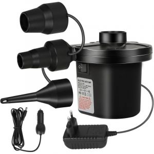 Pompe &agrave; Air &Eacute;lectrique Gonfleur D&eacute;gonfleur,Gonfleur de Matelas Gonflable pour la Maison et la Voiture,Gonfleur &Eacute;lectrique avec 3 Buses d'air pour