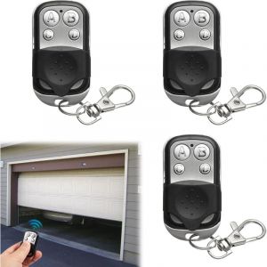 Telecommande Universelle Portail, 3 Pi&egrave;ces Telecommande Universelle Porte Garage Compatible 433.92 MHz Rolling Code &agrave; 4 Boutons Touches Copieuse Pour