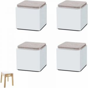 4 Pièces Rehausseurs de Meubles, Rehausseur Pieds de Lit, Rehausseurs de lit, Rehausseur de Meubles en Acier, pour Tables Basses, Armoires, Canapés,