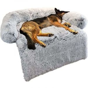 Lit pour Chien, Canapé Coussin pour Chien, Panier Chien Dehoussable, Matelas pour Chien avec Fond Antidérapant, Matelas Confortable pour Chien Adapté