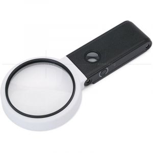 Grande loupe 4.35in 3.5X 25X avec lumi&egrave;re et Support, loupe Lumineuse LED Portable Debout, loupe de Lecture Pliante avec pour Les Seniors Lire, Point