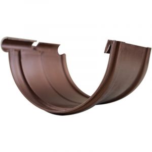 First Plast - Jonction longue bi-system pvc 25 demi-ronde - Aspect cuivre