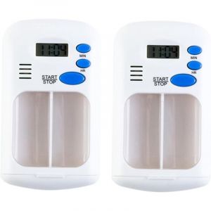 Pilulier &eacute;lectronique miniature cr&eacute;atif avec rappel de prise de m&eacute;dicaments et contenant portable pour la distribution et le rangement des m&eacute;dicaments