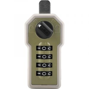 Serrure &agrave; Code M&eacute;canique avec Poign&eacute;e Verrou de Porte D'entr&eacute;e en Alliage de Zinc-Argent sans Cl&eacute; Combinaison avec Clavier &agrave; Levier par Mot de Passe