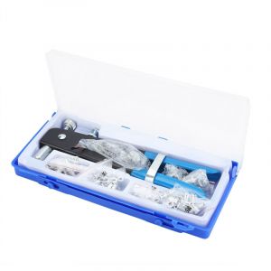 RIZGHWOY Kit de pose de rivets filet&eacute;s M3-M8 86pcs outil riveteur &agrave; &eacute;crous avec poign&eacute;e antid&eacute;rapante pour r&eacute;paration auto meuble et bateau