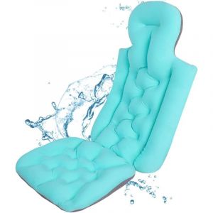 Oreiller de baignoire complet avec 10 ventouses puissantes, mise &agrave; niveau et allongement du coussin de baignoire, oreiller de baignoire spa
