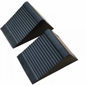 2Pcs Blocs De Coin en Caoutchouc Retenue De Cale De Roue De Retenue De Voiture Amicable
