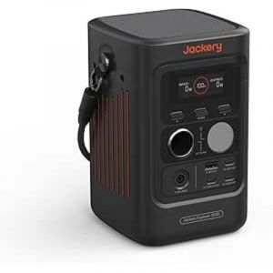 Jackery Explorer 300D Station &Eacute;lectrique Portable, 288Wh Batterie LFP, C&acirc;ble 2 en 1 pour Porter et Charger, 5 Portes USB-C/USB-A/CC 300W, G&eacute;n&eacute;rateur