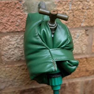 Housse antigel pour robinet ext&eacute;rieur, 1826 cm, housse de robinet imperm&eacute;able et antigel r&eacute;utilisable, en cuir et remplie de coton &eacute;pais, adapt&eacute;e &agrave;