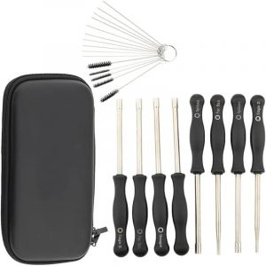 Kit de cl&eacute; de r&eacute;glage de carburateur D&eacute;broussailleuse et tron&ccedil;onneuse,lot de 8 tournevis pour outil de r&eacute;glage du carburateur avec kit de nettoyage