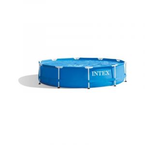 Kit Piscine hors sol tubulaire INTEX - Metal Frame - 305 x 76 cm - Ronde (Livr&eacute;e avec pompe et cartouche) - 28202NP