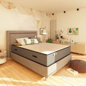 Baldiflex - Matelas &agrave; Ressorts Ensach&eacute;s et Mousse a Memoire de Forme hauteur 27 Cm Luxury 85x190 cm
