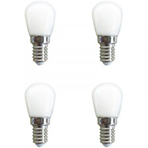 Ampoule LED E14 3W &eacute;tanche, &eacute;clairage d'angle de 360 degr&eacute;s ac 220v pour r&eacute;frig&eacute;rateur/Machine &agrave; coudre/tour, 4 pi&egrave;ces