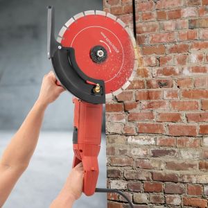 Scie &agrave; b&eacute;ton &eacute;lectrique 3000W D&eacute;coupeuse Thermique Disqueuse Power Tools 4300 rpm,Poign&eacute;e Pivotante &agrave; 180&deg; Coupe B&eacute;ton Circulaire Fraiseuse