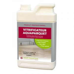Lasure Production - vitrificateur &agrave; parquet &agrave; l'eau : AQUAPARQUET--Mat-Bidon de 1 l