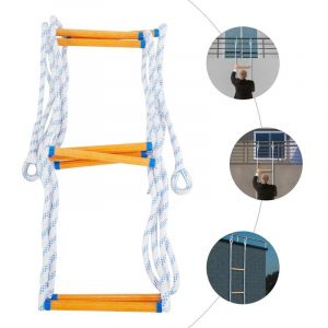 Echelles de Corde de s&eacute;curit&eacute;, &eacute;chelles de Secours, &eacute;chelles d'incendie d'urgence, &eacute;chelle Pliante Portable, echelle de Toit avec Crochet, pour